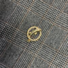 Gold vintage brooch dolphin