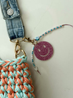 Smiley Gold Bagchain