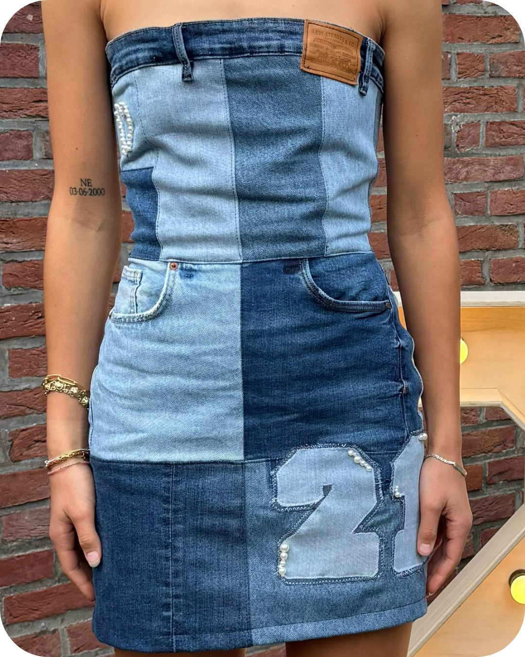 Custom Denim Birthday Dress